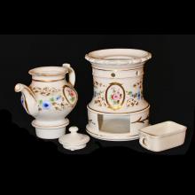 Tisanire-veilleuse en porcelaine
